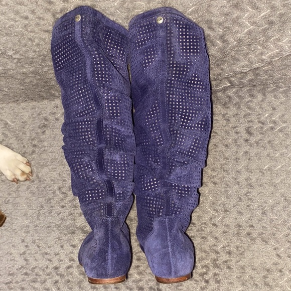 🎉HP🎉UGG Blue Mesh Knee-high Boots - Picture 5 of 16